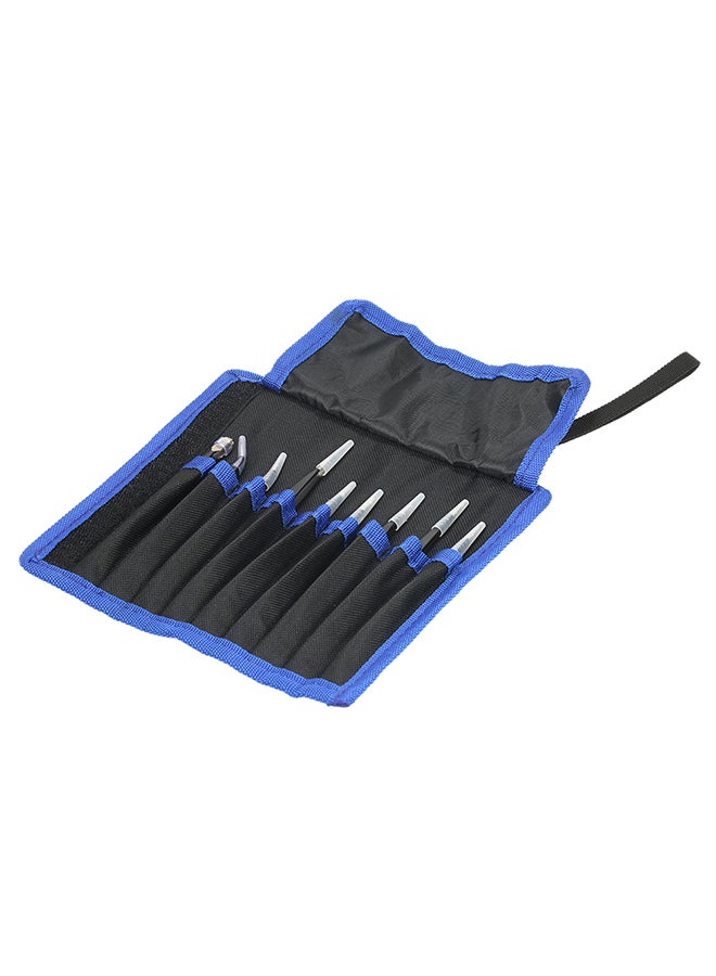 Generic 9-Piece ESD Tweezers Tools Kit With Storage Bag Black  - Image 3