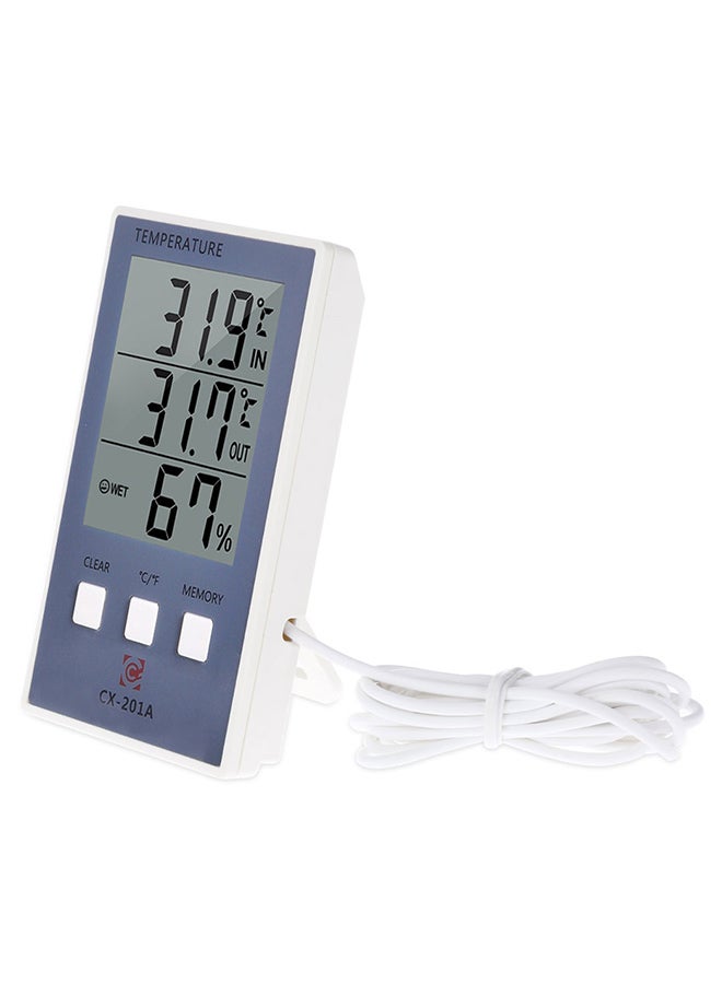 Generic - Digital Temperature Humidity Thermometer Grey 0.069kg - Image 1