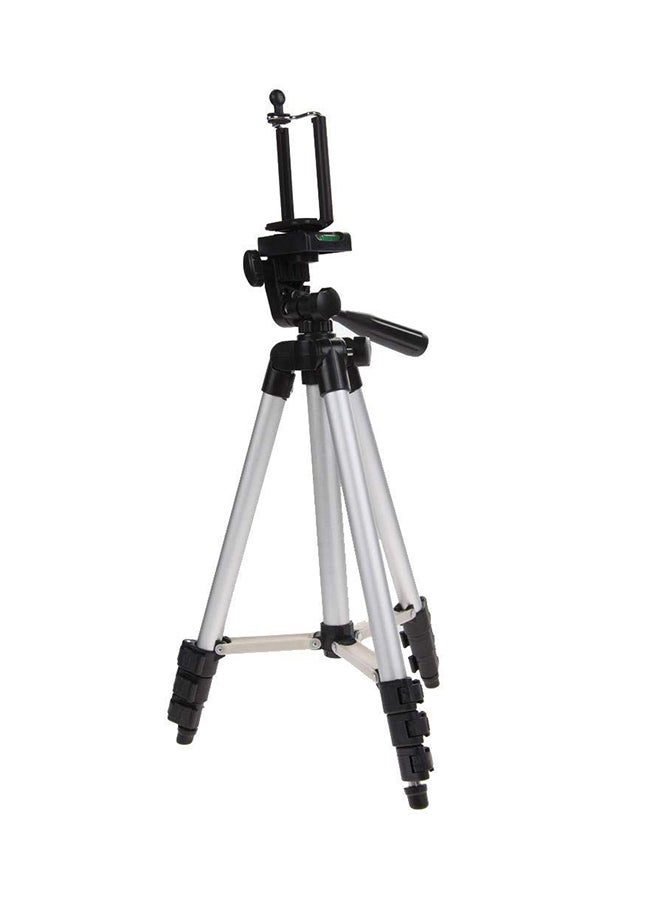 Generic - Flexible Portable Aluminum Camera Camcorder Tripod Stand Black/Silver - Image 1