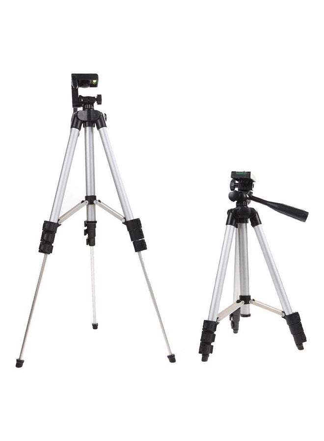 Generic - Flexible Portable Aluminum Camera Camcorder Tripod Stand Black/Silver - Image 1