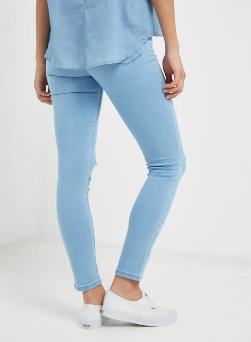 FOREVER 21 Denim Pant Blue