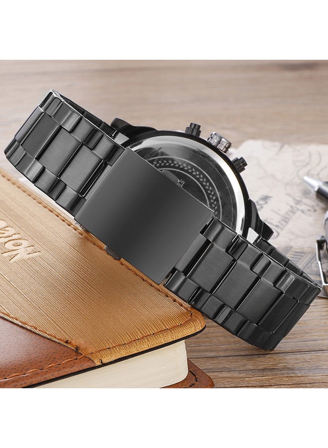 Cagarny Men's Stainless Steel Chronograph Watch J3673 - Image 3