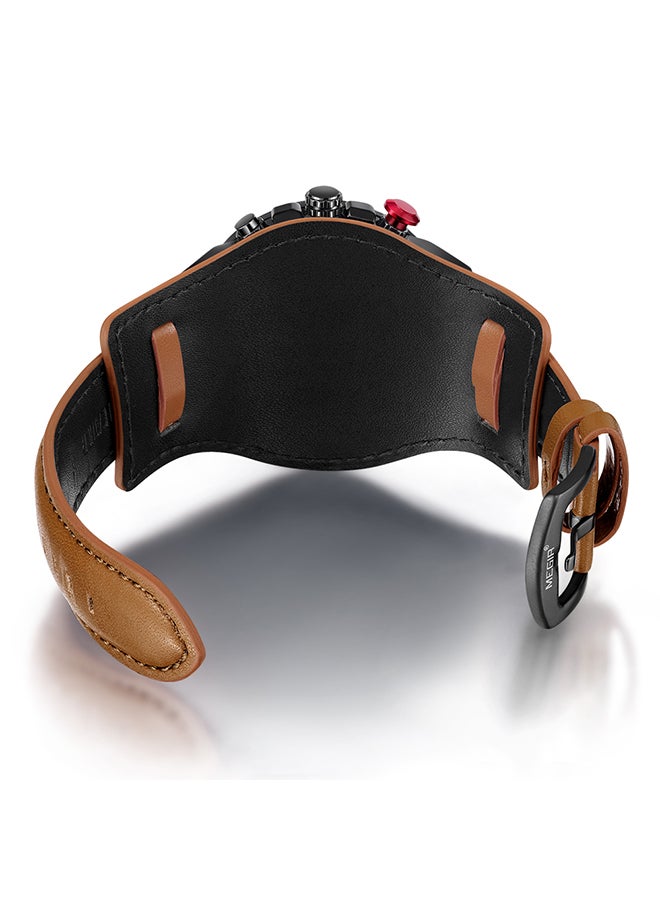 MEGIR men Leather Chronograph Watch 2099 - Image 3