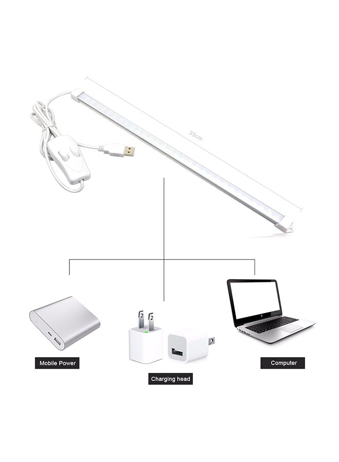 شريط إضاءة متين بمنفذ USB بإضاءة LED بثلاث ألوان متغيرة أبيض 0.11كيلوجرام  - Image 3