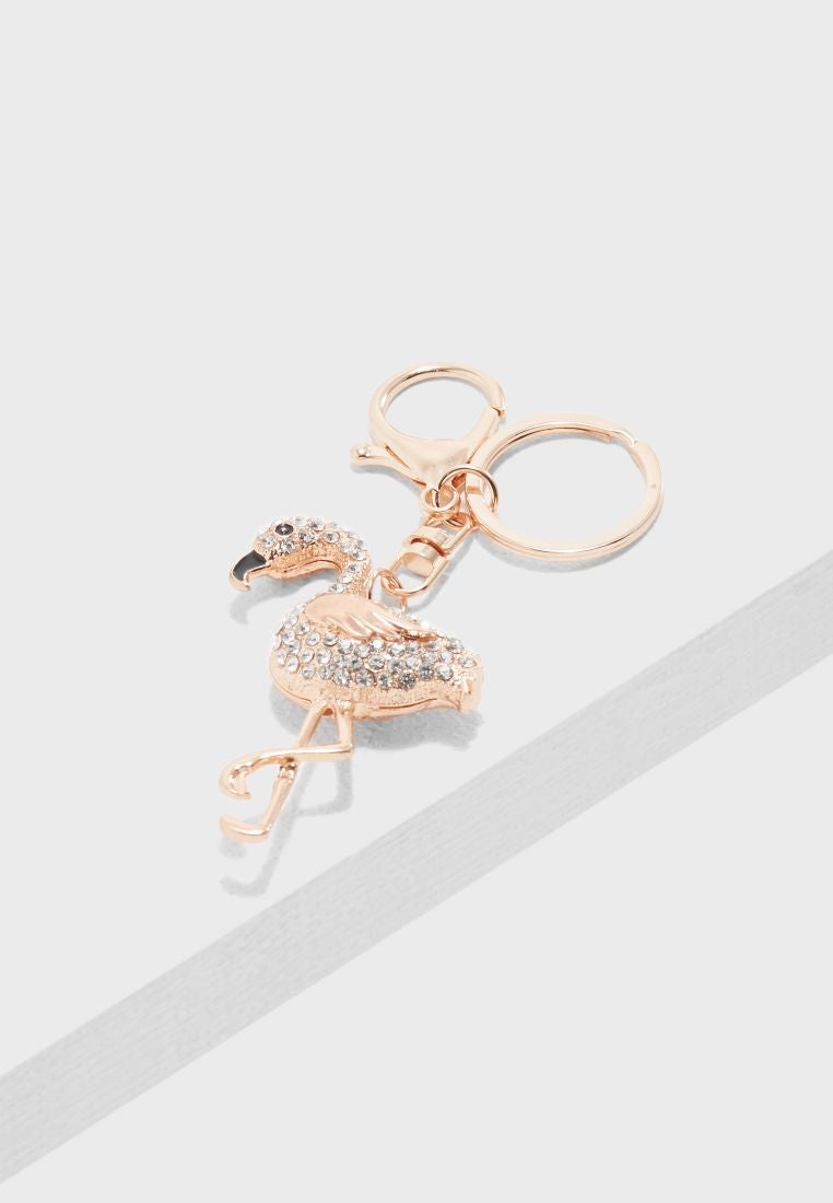 Precious Flamingo Keychain Rose Gold