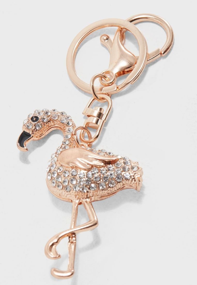 Precious Flamingo Keychain Rose Gold