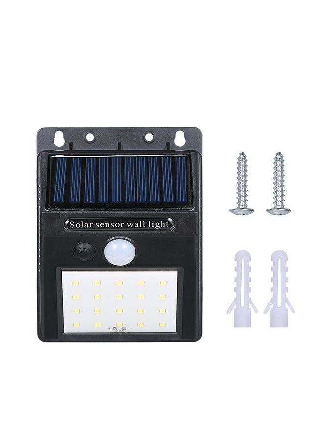 Solar Powered Energy 20 LED Wall Lamp Light Induction Black 16 X 10 X 5cm - Image 3