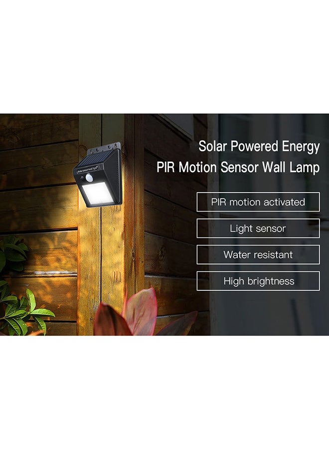 Solar Powered Energy 20 LED Wall Lamp Light Induction Black 16 X 10 X 5cm - Image 4