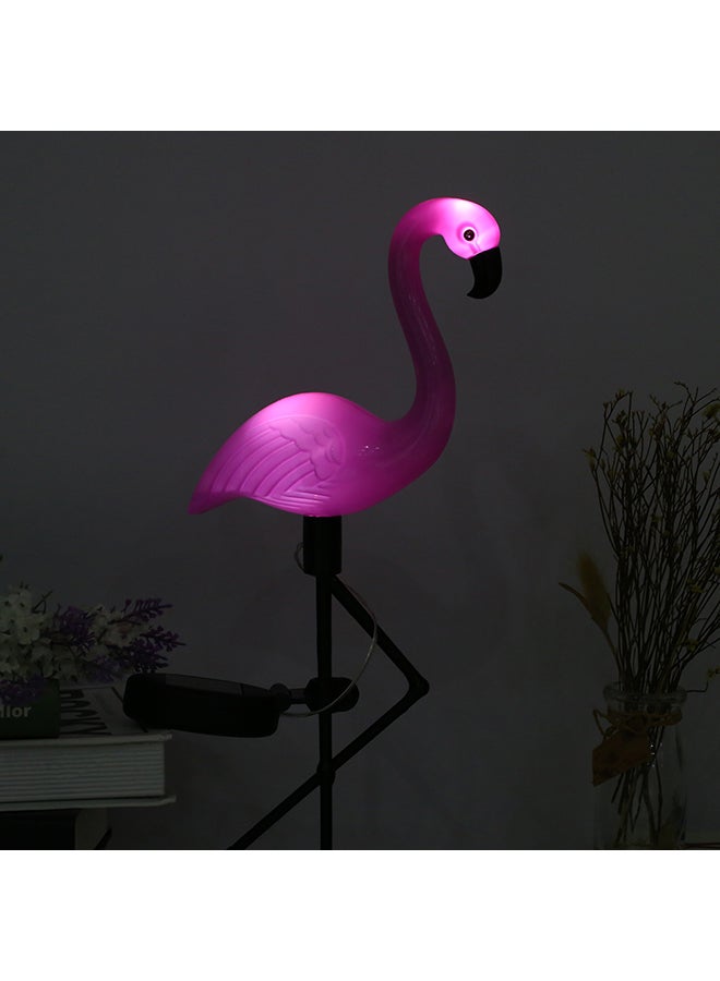 ماركة غير محددة - مصباح حديقة يعمل بالطاقة الشمسية بإضاءة LED وبتصميم طائر الفلامنجو وردي 28.5 X 12.5 X 8Ø³Ù†ØªÙŠÙ…ØªØ± - Image 1