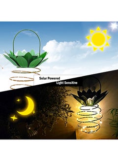 Generic 2 Pack 0.08 W 25 LED Pineapple Design Solar Powered Outdoor Lamp Light Warm White 27 X 16.5 X 5cm  - Image 4