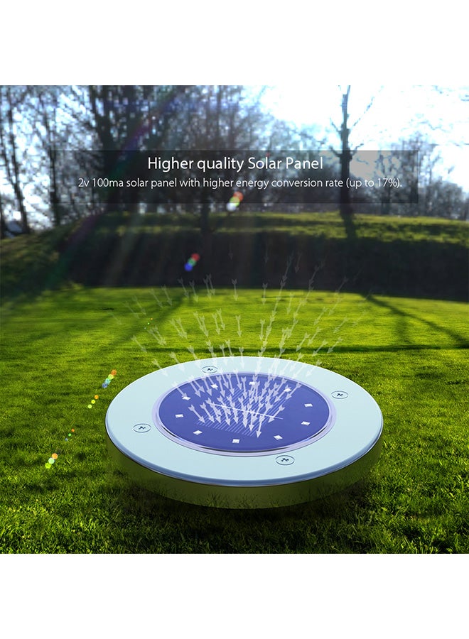 Tomshine 4 Pack Solar Power Energy Ground Lawn Lamp Warm White 13 X 13 X 13centimeter  - Image 4