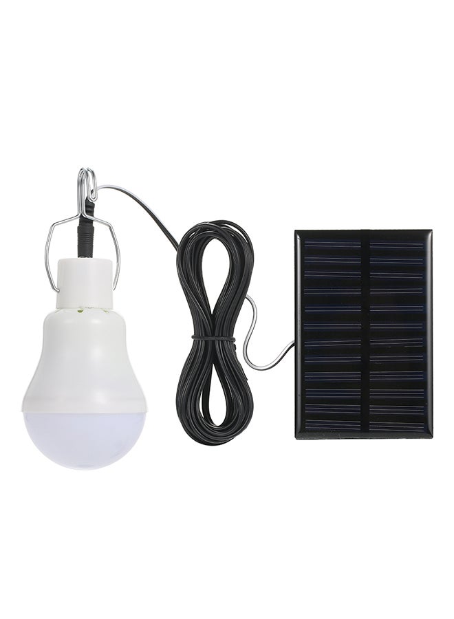 Generic Solar Powered Energy LED Light Bulb Black/White 12.8 X 7 X 6.5cm  - Image 1