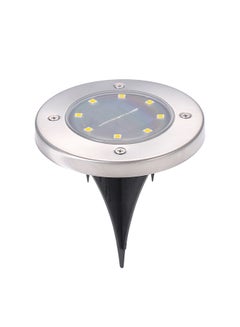 Generic 4 Piece Solar Powered Energy Ground Light Outdoor Lamp Warm White 12x2.5cm  - Image 2