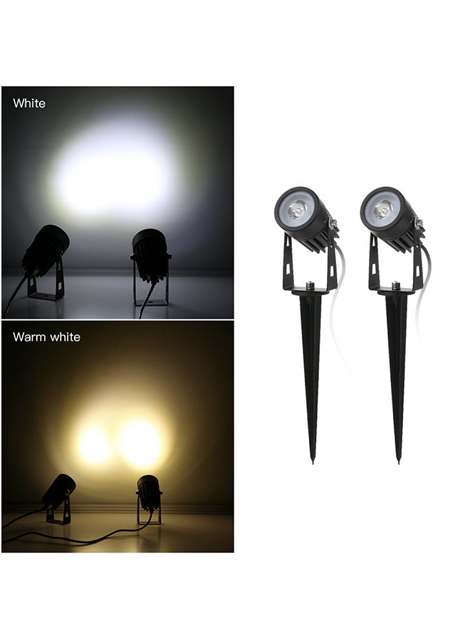 Tomshine 2W Dual Solar Powered Spotlights Outdoor Landscape Lawn Lamp White 20.5 X 17.3 X 6.8cm - Image 3