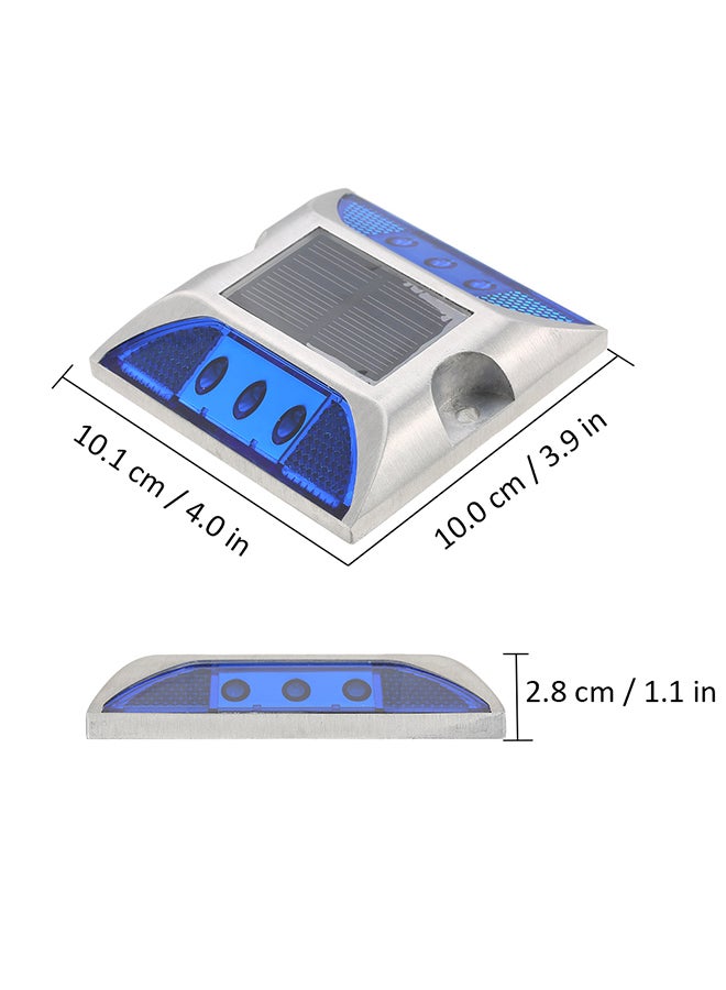 Generic 2W 6 LED Solar Powered Driveway Lamp Light Blue 13.0 X 12.5 X 5.0centimeter  - Image 5