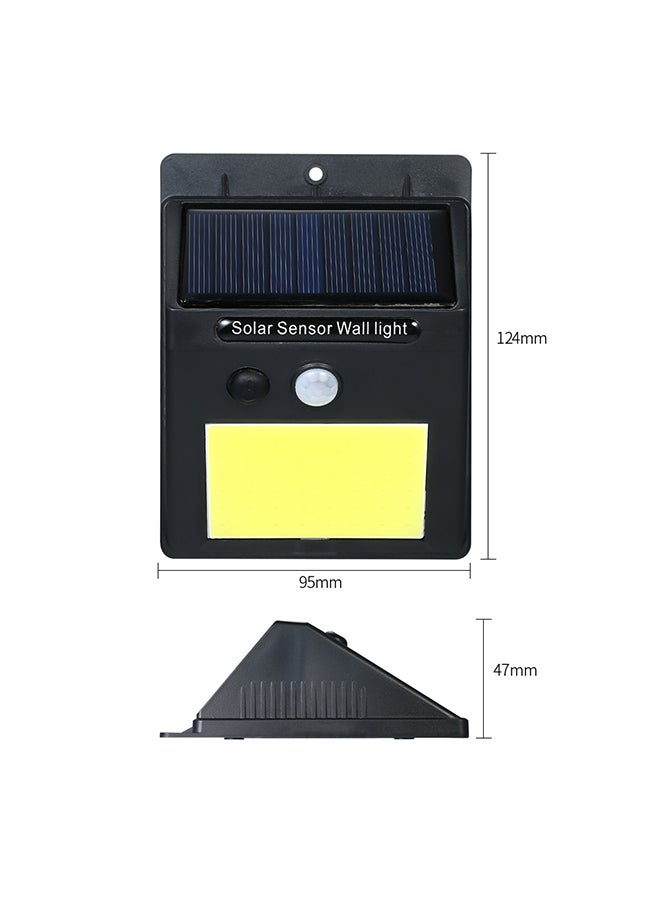 مصباح LED جداري يعمل بالطاقة الشمسية مزود بكاشف للحركة أسود/ أصفر 13X10X5Ø³Ù†ØªÙŠÙ…ØªØ±  - Image 2