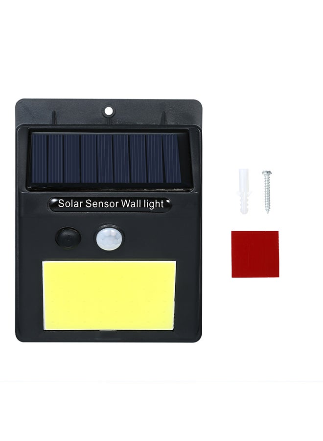 مصباح LED جداري يعمل بالطاقة الشمسية مزود بكاشف للحركة أسود/ أصفر 13X10X5Ø³Ù†ØªÙŠÙ…ØªØ±  - Image 3