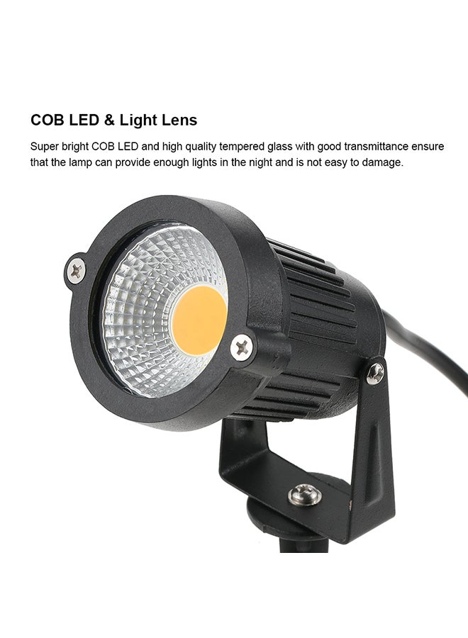 تومشاين مجموعة مصابيح بإضاءة LED للزينة وتنسيق الحديقة، من قطعتين أسود 18.5 X 18.0 X 9.5سم  - Image 2