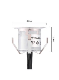 Generic 10 Piece LED Deck Light 0.6W Silver 28.0 X 15.5 X 6.0cm  - Image 2