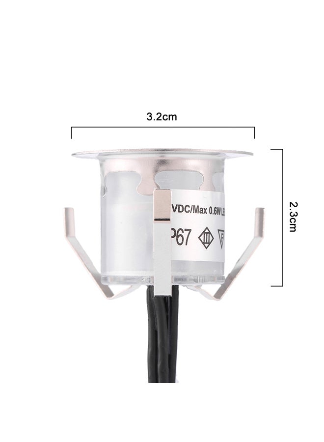 10 Piece LED Deck Light 0.6W Silver 28.0 X 15.5 X 6.0cm  - Image 2