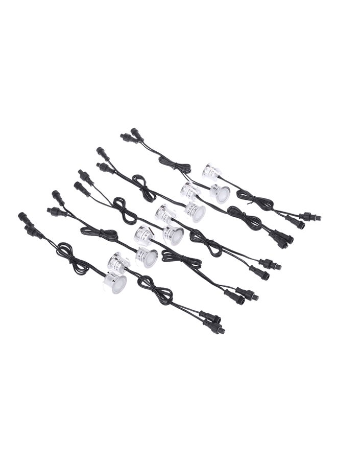 10 Piece LED Deck Light 0.6W Silver 28 X 15X 6cm  - Image 1