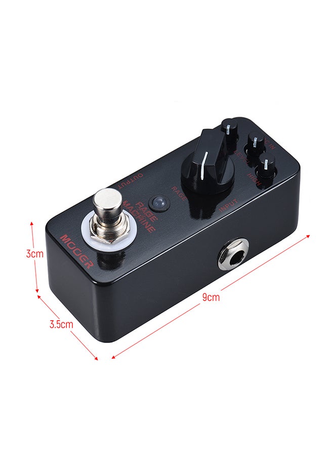 Rage Machine Heavy Distortion Guitar Effect Pedal True Bypass