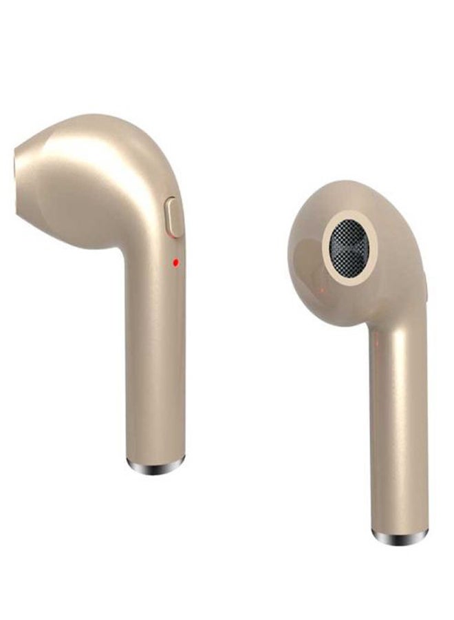 Generic - HBQ i7 Bluetooth Stereo Headset With Mic Gold - Image 1