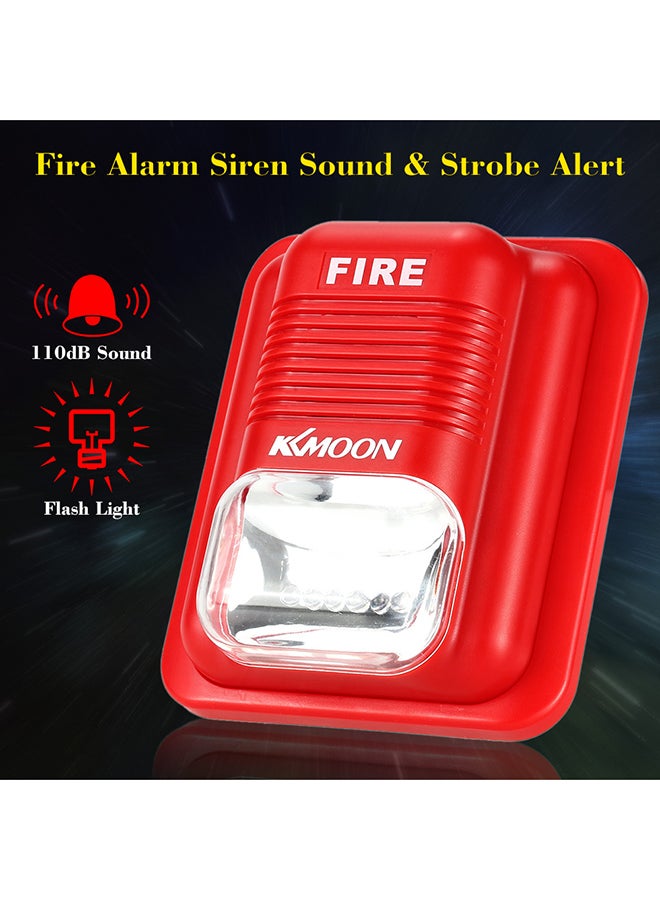 KKmoon Fire Alarm Siren Sound System Red - Image 3