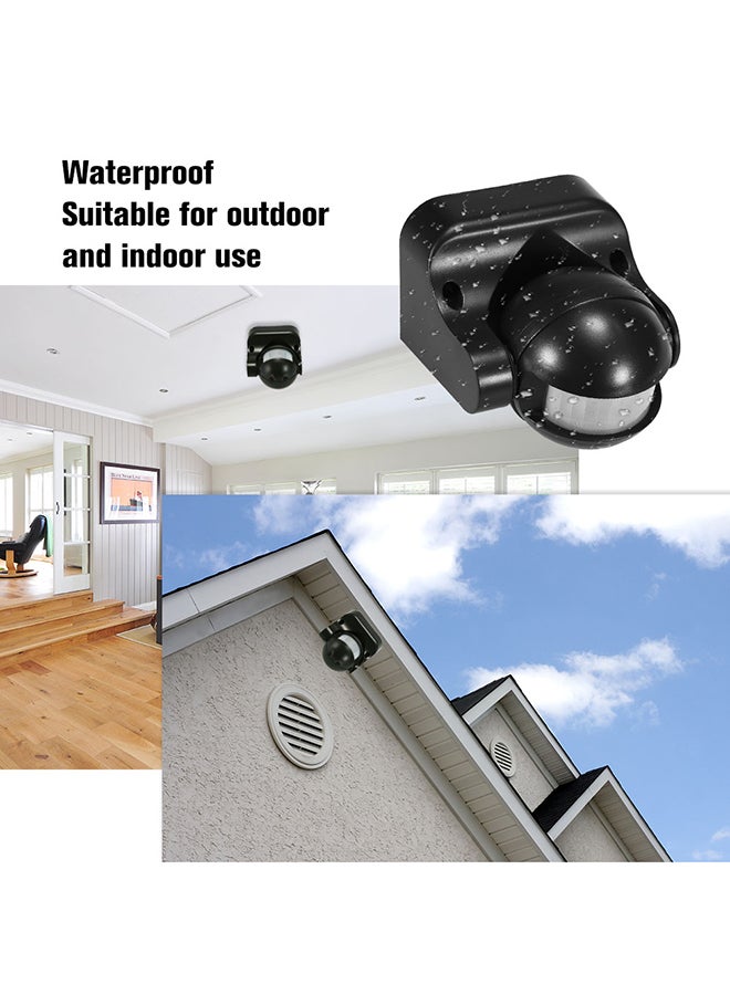 Generic - PIR Infrared Motion Sensor Switch Movement Detector Black - Image 1
