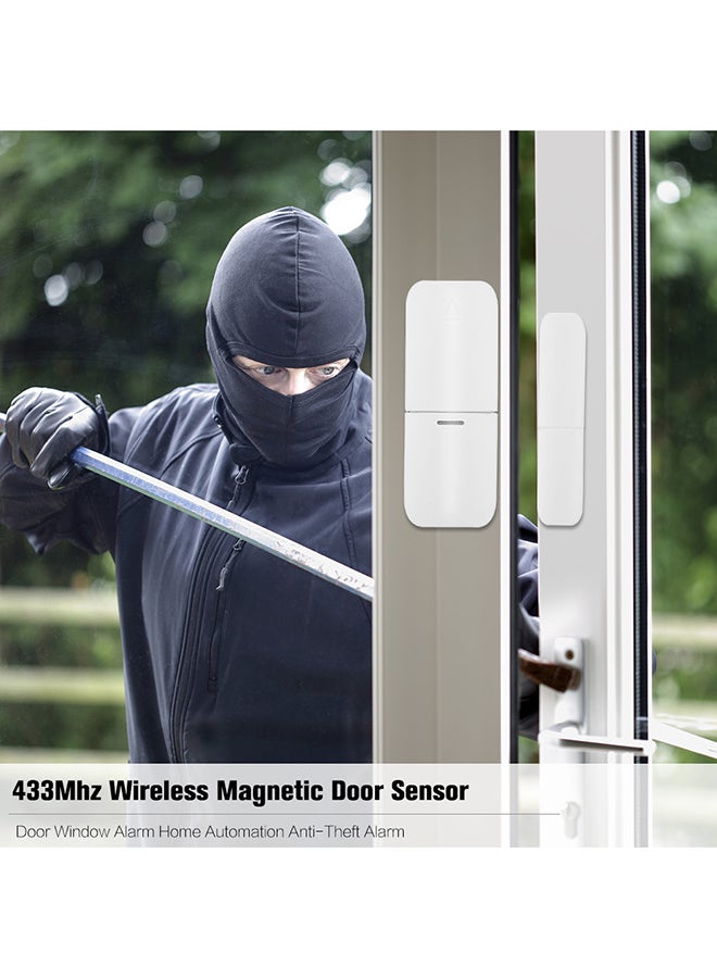 Wireless Magnetic Door Sensor Alarm White  - Image 5