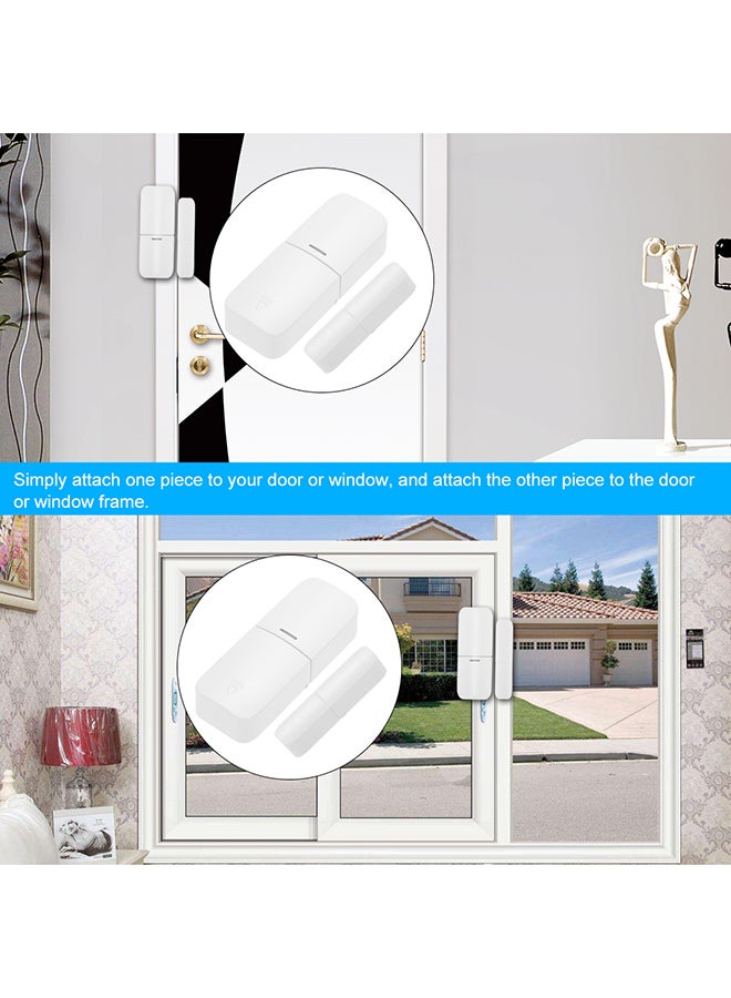 Wireless Magnetic Door Sensor Alarm White  - Image 4
