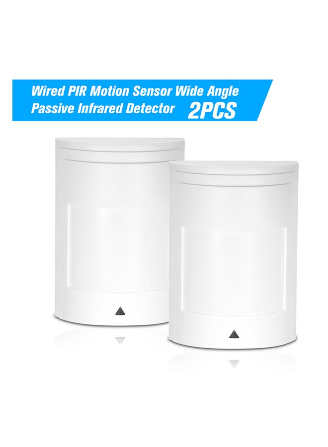 Generic - 2-Piece PIR Motion Sensor Wide Angle Passive Infrared Detector For Home White - Image 1