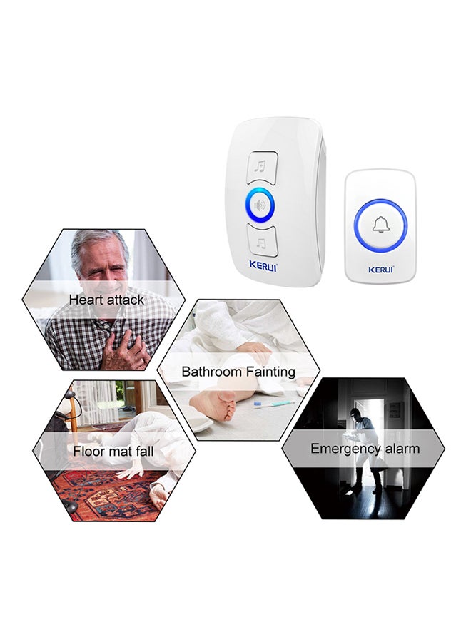 Kerui Wireless Doorbell With 32-Songs White - Image 2