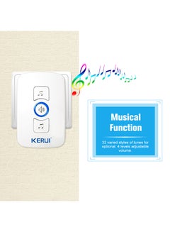 Wireless Doorbell With 32-Songs White - v1557401456/N24607513A_6