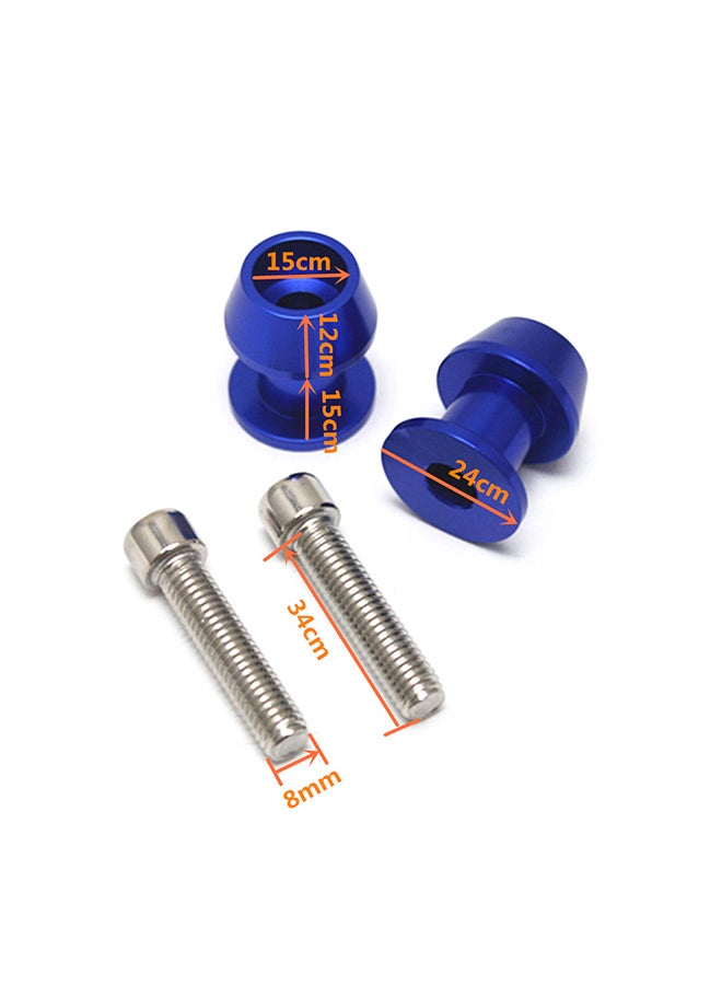 Generic 2-Piece 8Mm  CNC Swingarm Sliders Spools For Honda Suzuki Kawasaki  - Image 4