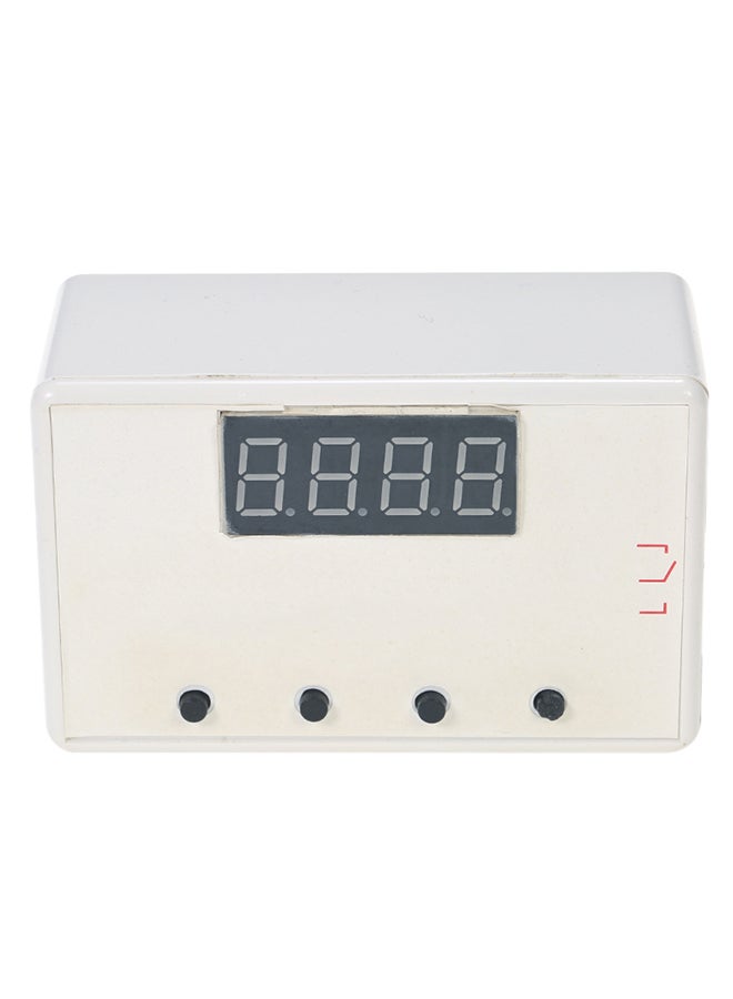 Generic - Adjustable LED Delay Relay Module Timer Control Switch Board With Case White - Image 1