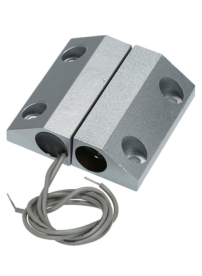 Wired Magnetic Rolling Door Sensor Silver