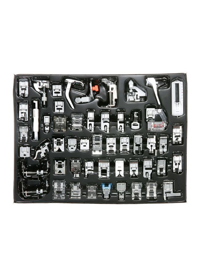 52-Piece Universal Professional Sewing Machine Press Feet Kit Pink - Image 4