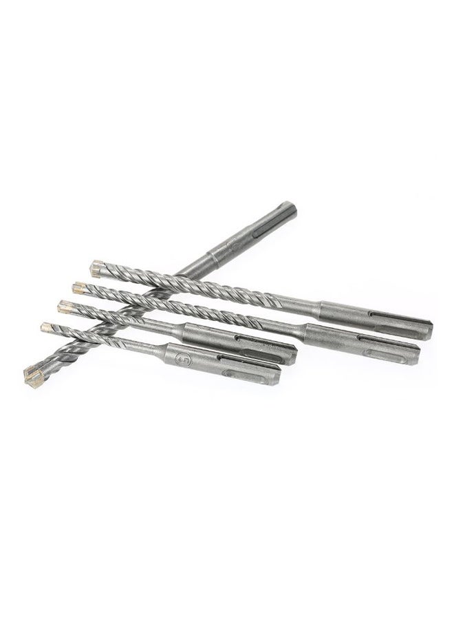 5-Piece Multi Purpose Rotary Hammer Drill Bit Set Silver  - Image 2