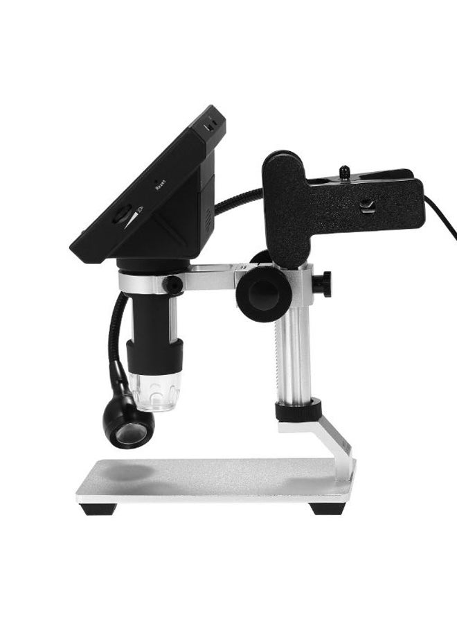 1000x Portable Digital Microscope With Built In Microphone And Speaker Black/Silver 0.918kg