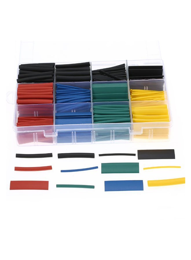 Generic 530-Piece Wire Cable Sleeve Kit With Box Multicolour  - Image 2