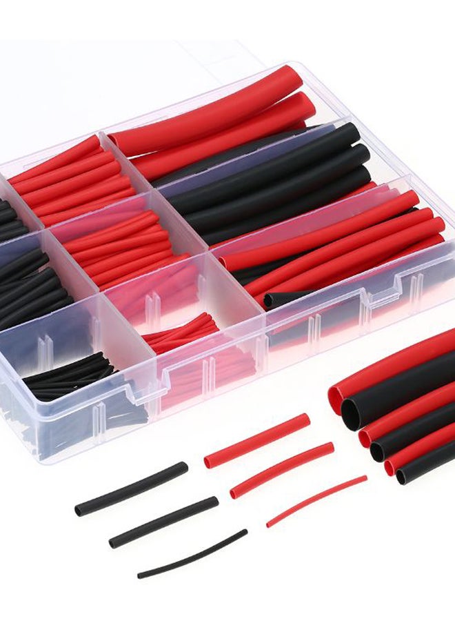 Generic 270-Piece Dual Wall Adhesive Heat Shrink Tubing Kit Red/Black  - Image 1