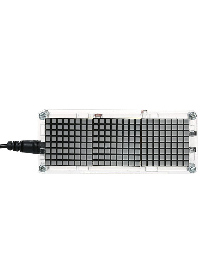 DIY Digital Dot Matrix LED Alarm Clock Kit Clear
