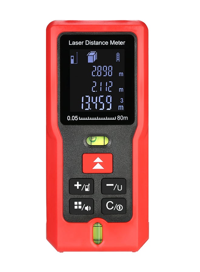 Mini Handheld LCD Digital Laser Distance Meter Black/Red - Image 1