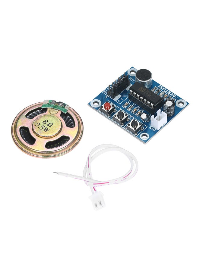 3-Piece Isd1820 Voice Recording Module Sound Playback Board Multicolor 0.066kg  - Image 1
