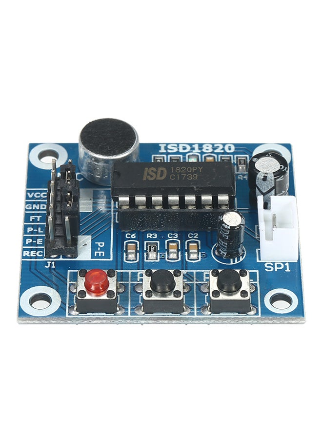 3-Piece Isd1820 Voice Recording Module Sound Playback Board Multicolor 0.066kg  - Image 2