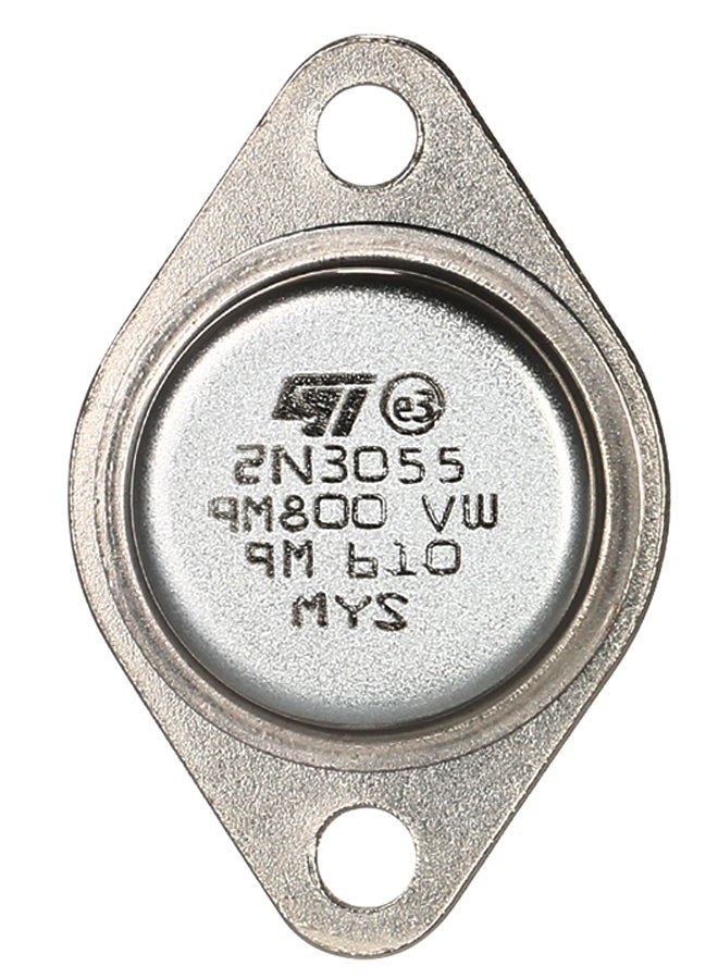 طقم ترانزستورات الطاقة من 5 قطع طراز 2N3055 فضي  - Image 3