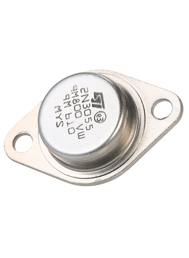 طقم ترانزستورات الطاقة من 5 قطع طراز 2N3055 فضي  - Image 4