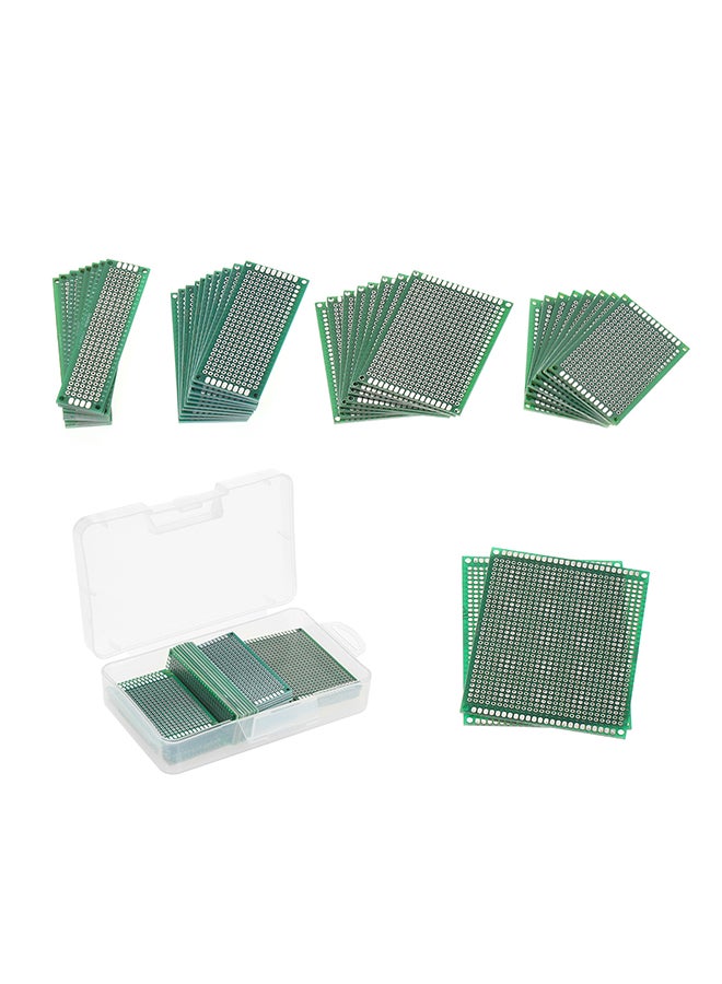 36-Piece Double Sided PCB Board Prototype Kit Green  - Image 4