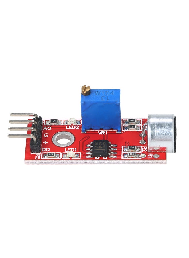 Generic 3-Piece Mini High Sensitivity Microphone Sound Sensor Module Red  - Image 3